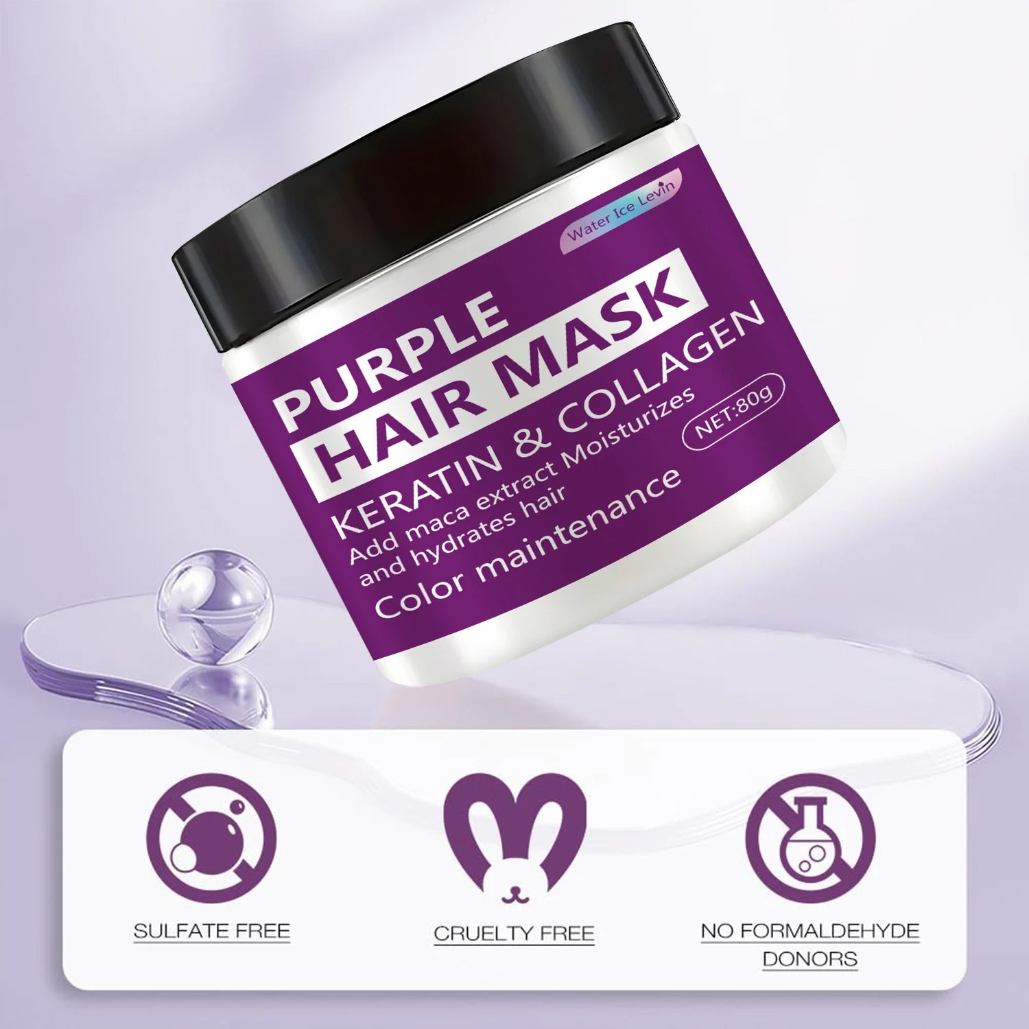 Color-Locking Deep Moisturizing Hair Mask, Helps Strengthen Frizzy and Split Ends - Removes Brass Tones, Helps Hair Maintain Natural Texture and Shine