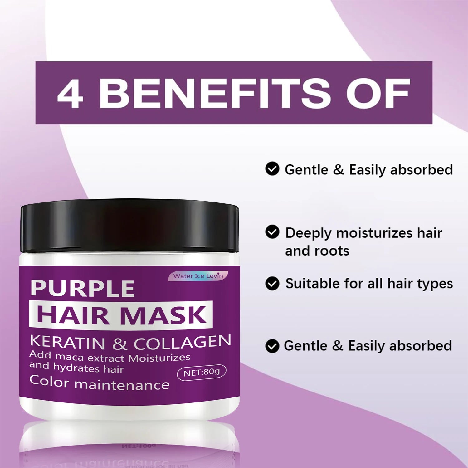 Color-Locking Deep Moisturizing Hair Mask, Helps Strengthen Frizzy and Split Ends - Removes Brass Tones, Helps Hair Maintain Natural Texture and Shine