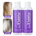 Purple Shampoo and Conditioner Set for Blonde, Gray - Color Treated Hair - Infused with Cocos Nucifera Oil for Curly and Damaged