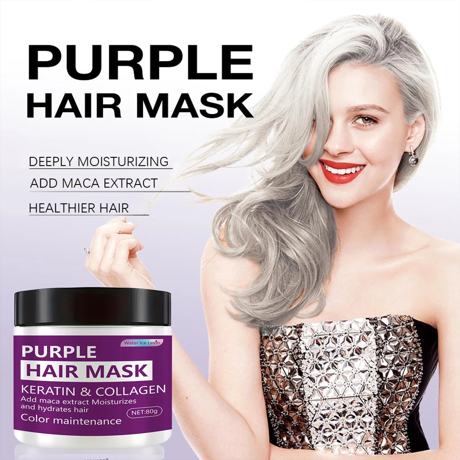 Color-Locking Deep Moisturizing Hair Mask, Helps Strengthen Frizzy and Split Ends - Removes Brass Tones, Helps Hair Maintain Natural Texture and Shine