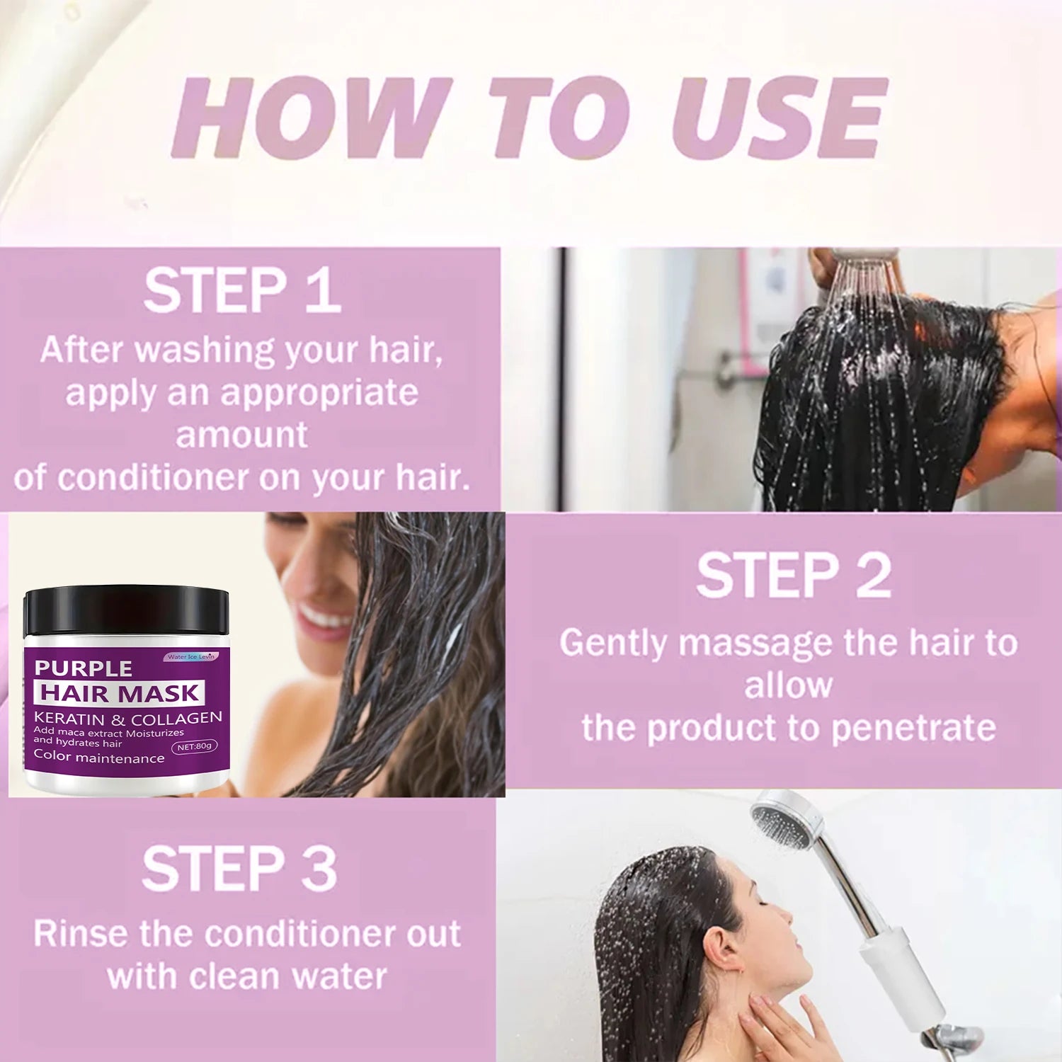 Color-Locking Deep Moisturizing Hair Mask, Helps Strengthen Frizzy and Split Ends - Removes Brass Tones, Helps Hair Maintain Natural Texture and Shine